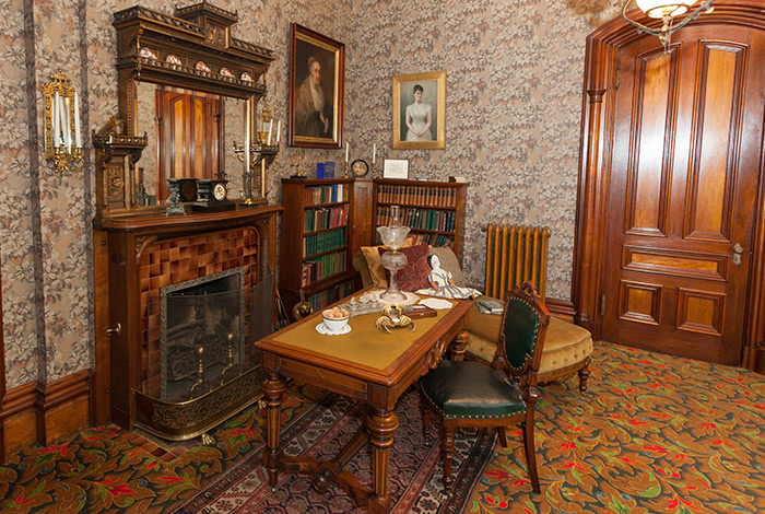 Study in Alexander Ramsey House, with doll on chair