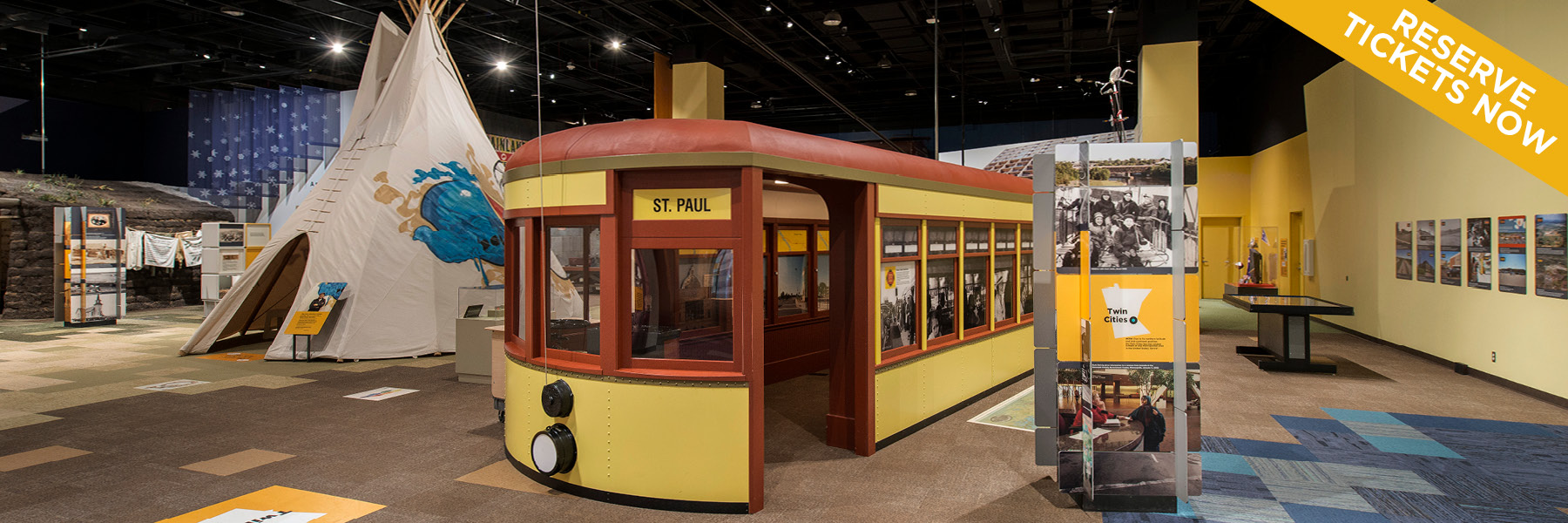 Minnesota History Center Museum now open.