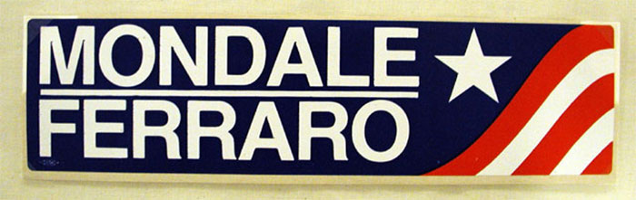 Mondale Ferraro presidential campaign