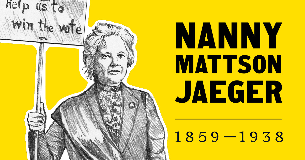 Nanny Mattson Jaeger 1859 - 1938.