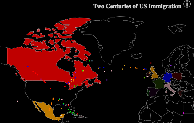 Screenshot of Two Centuries of Immigration
