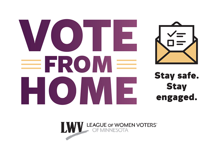 Vote from home league of women voters.