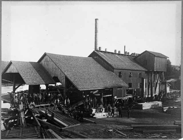 Walker, Judd and Veazie sawmill at Marine Mills.