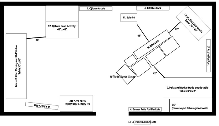 Floor plan schematic.