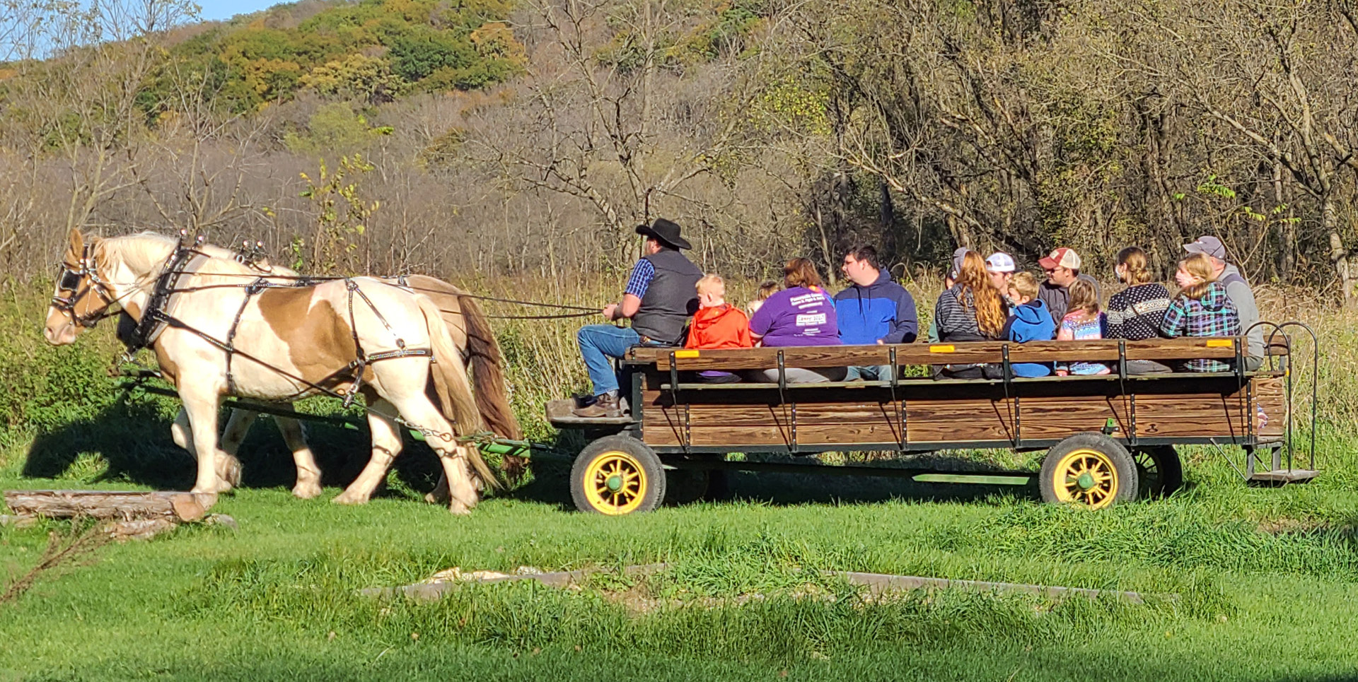 Wagon ride.