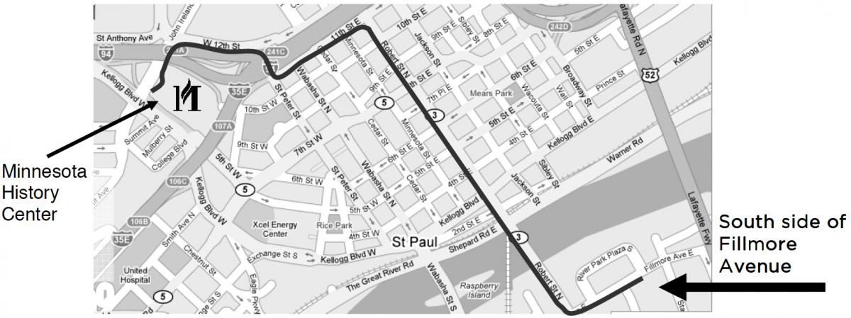 Map to Fillmore Avenue.