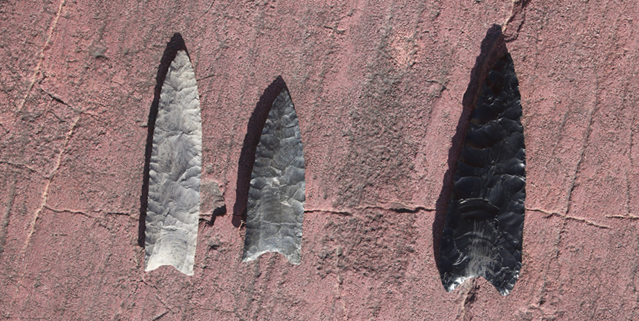 Flintknapping.