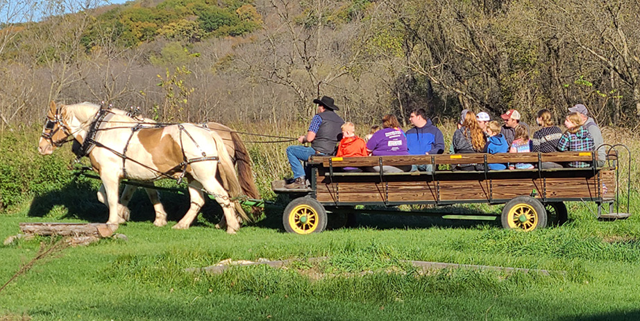 Wagon ride.