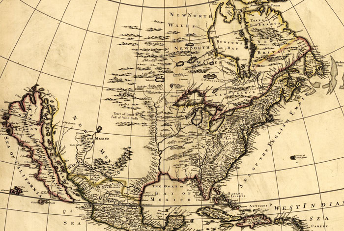 America Map 1685
