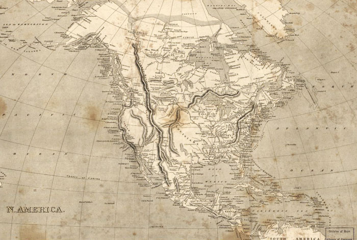 America Map 1807