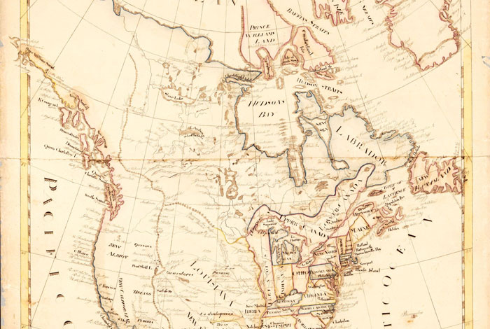 America Map 1815
