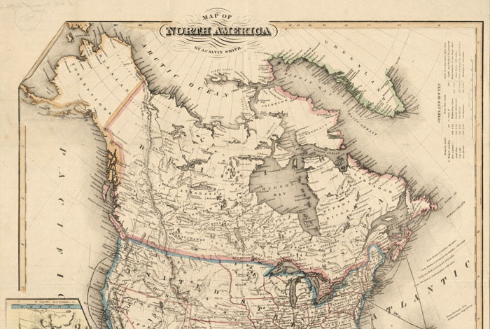 America Map 1850