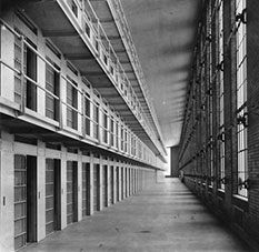 Interior of cellhouse, Minnesota State Prison, Stillwater.