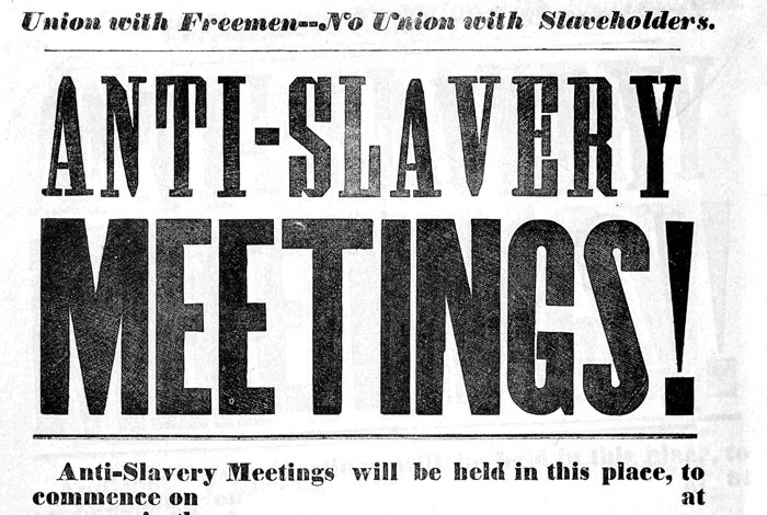 slavery anti slavery meetings
