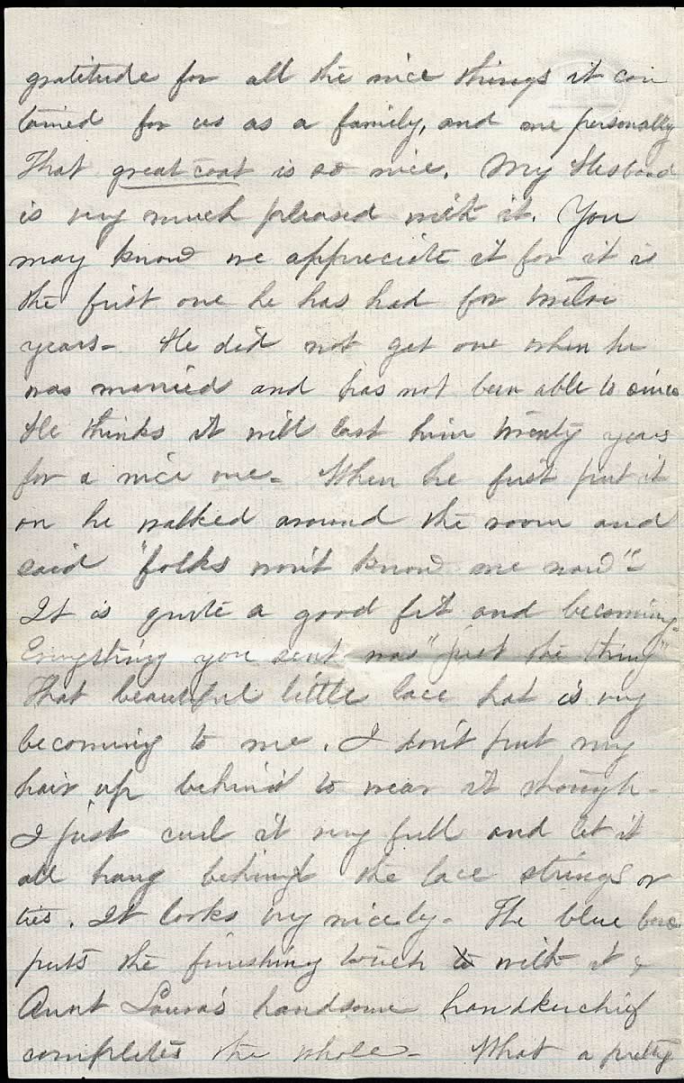Page from Mary Carpenter's Letters