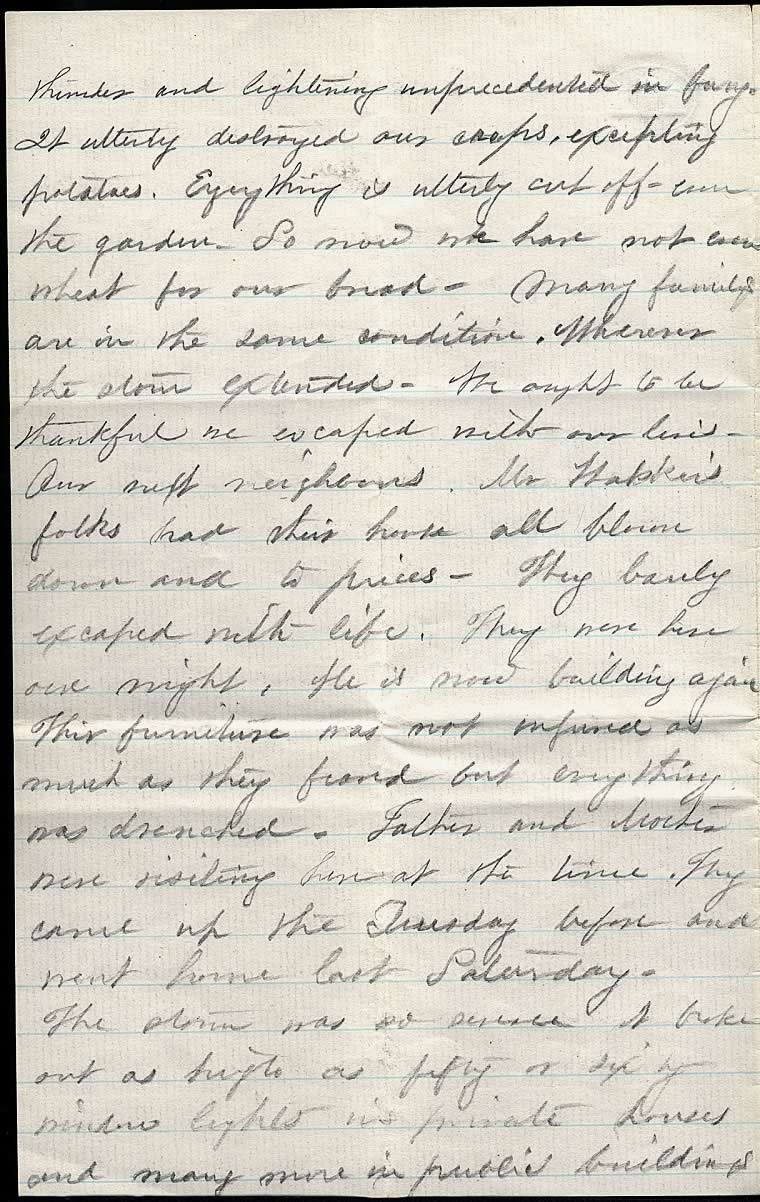 Page from Mary Carpenter's Letters