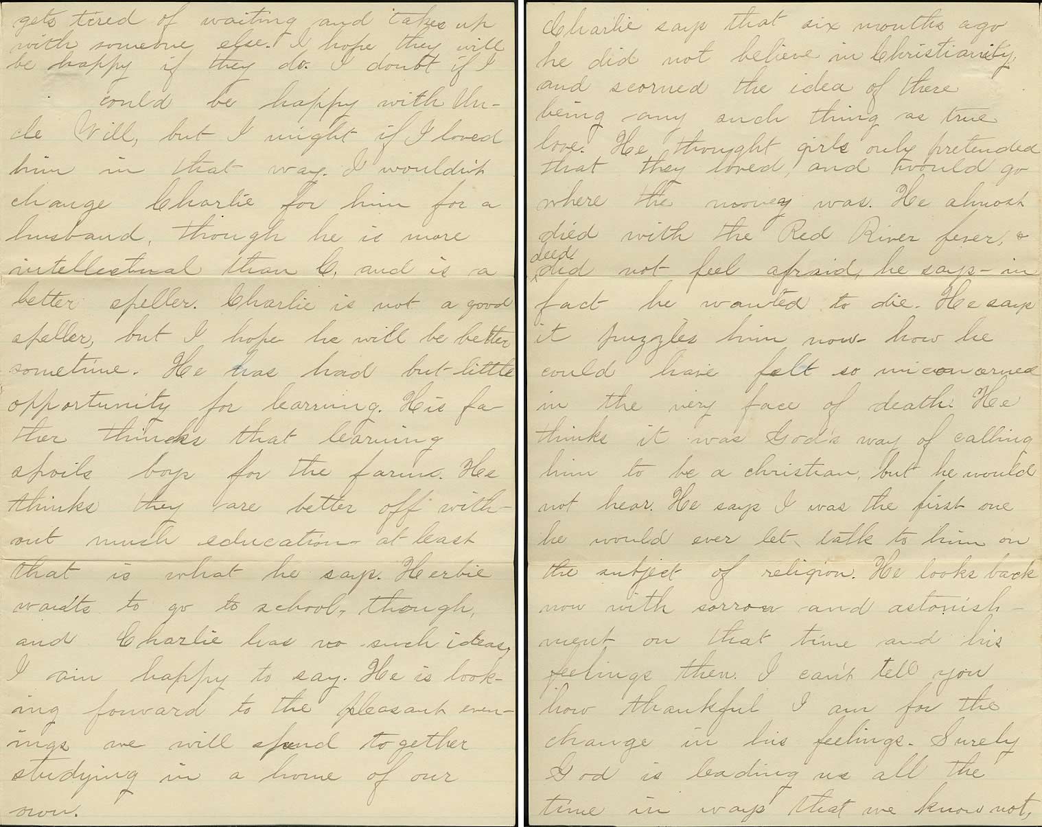 Page from Mamie Carpenter's Letters