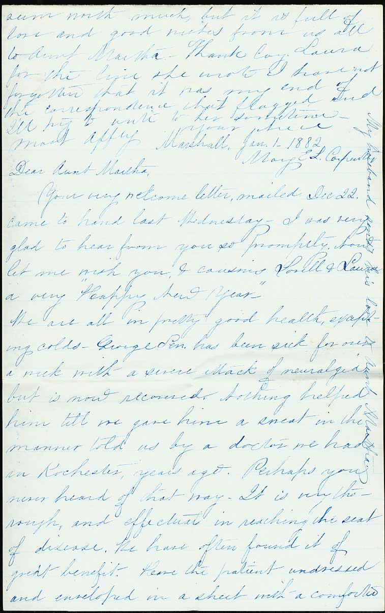 Page from Mary Carpenter's Letters