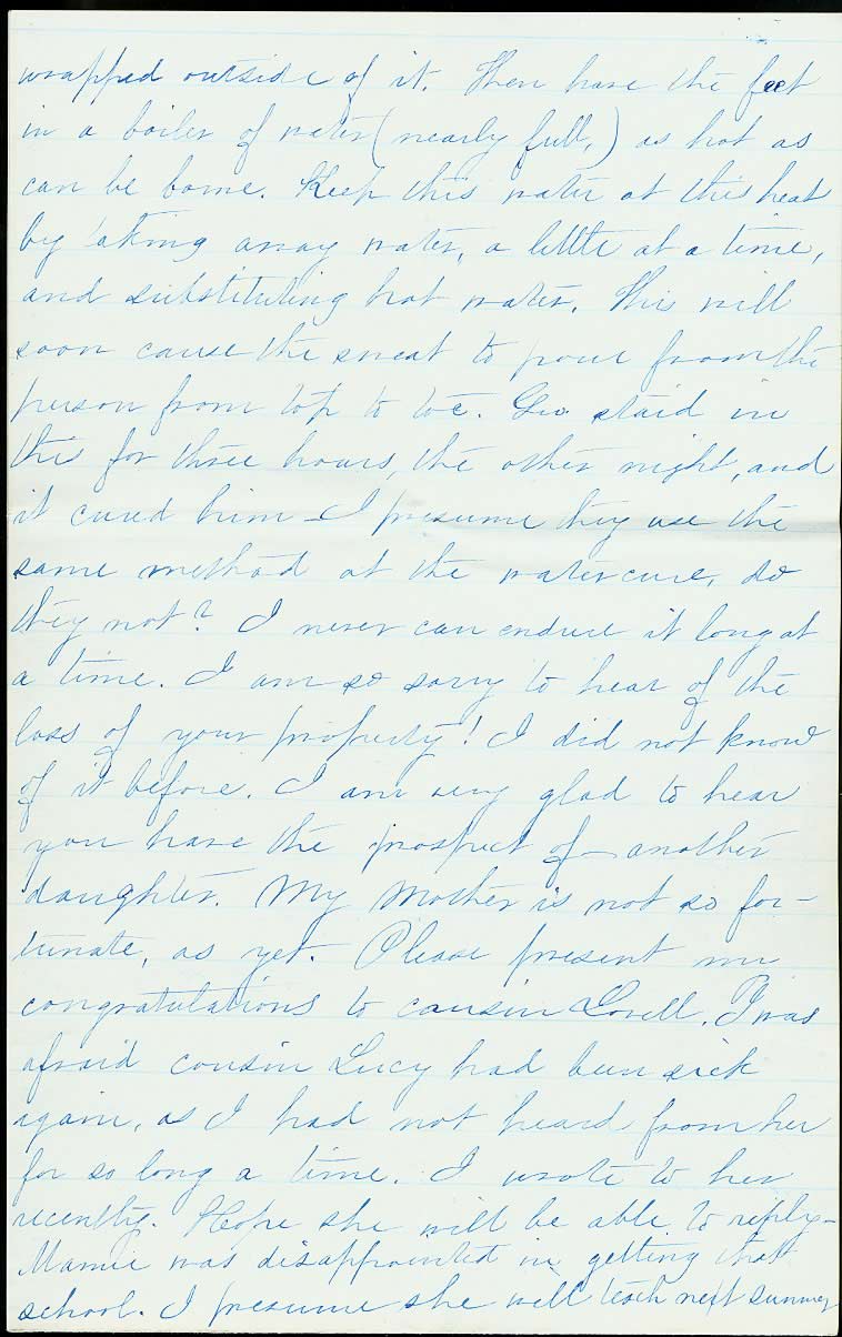 Page from Mary Carpenter's Letters