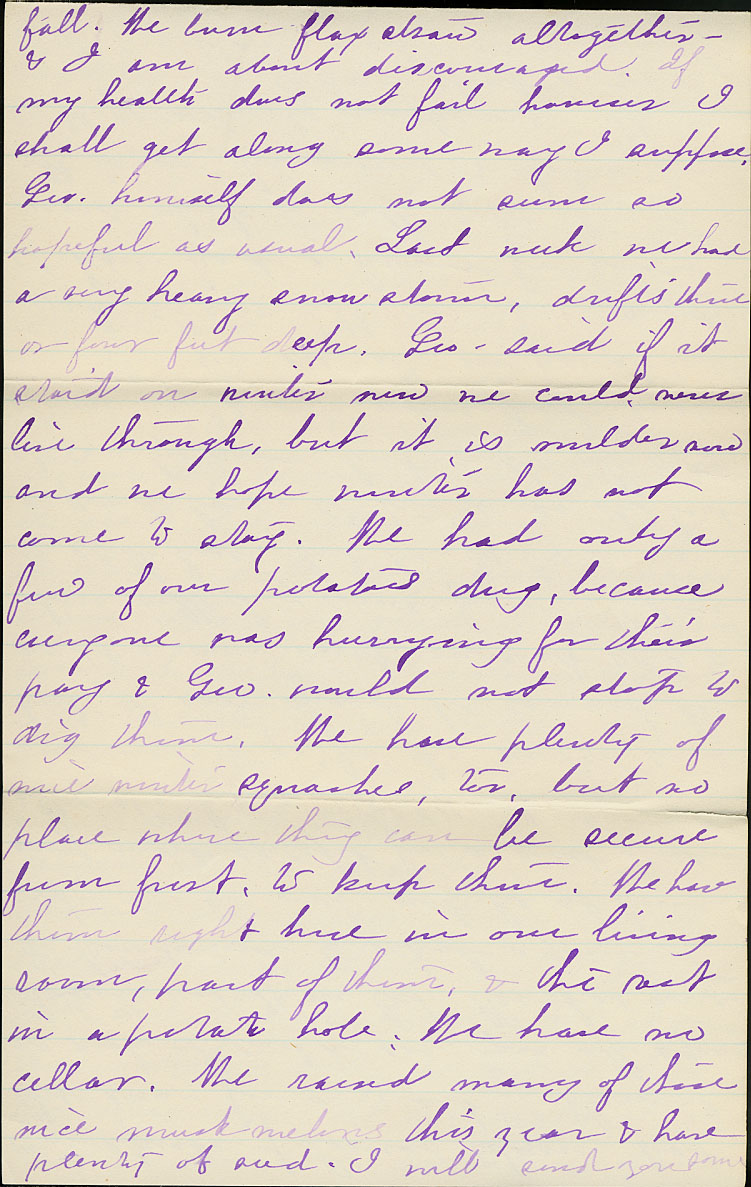 Page from Mary Carpenter's Letters