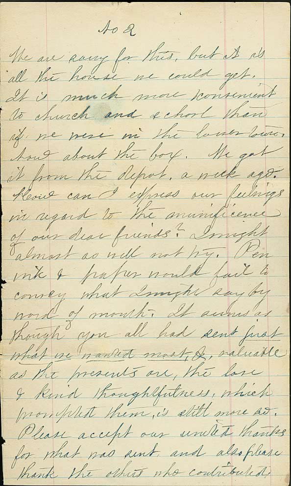 Page from Mary Carpenter's Letters