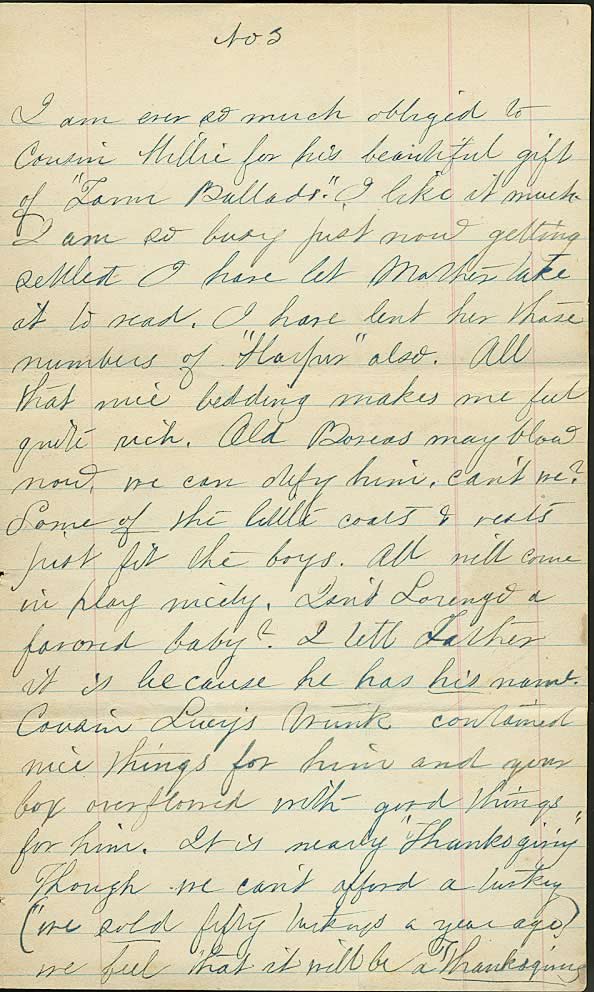 Page from Mary Carpenter's Letters