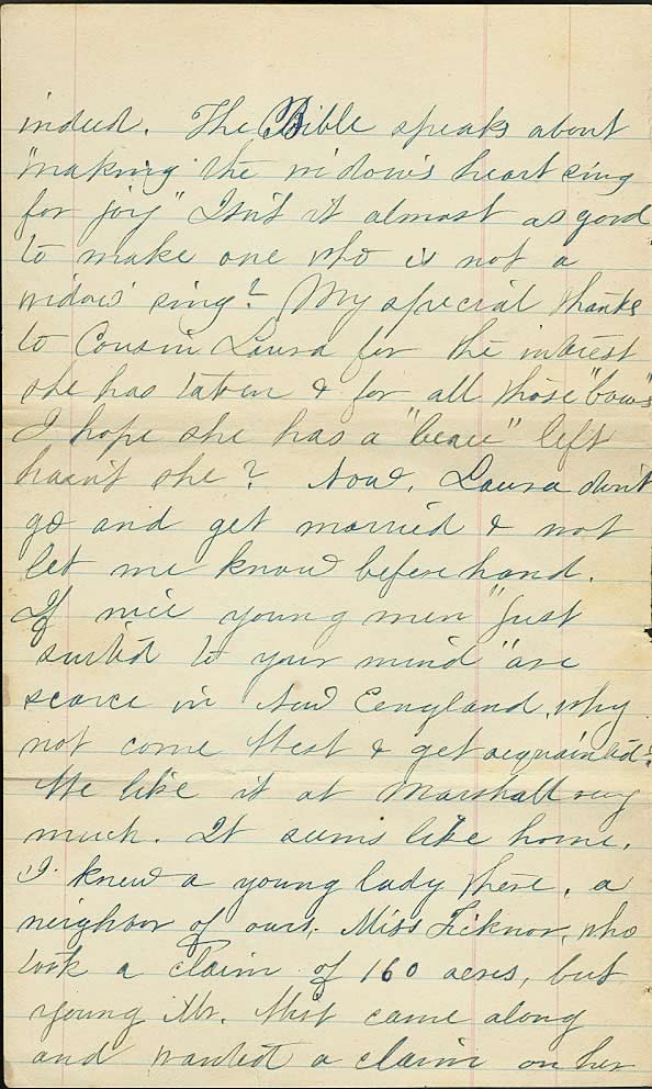 Page from Mary Carpenter's Letters
