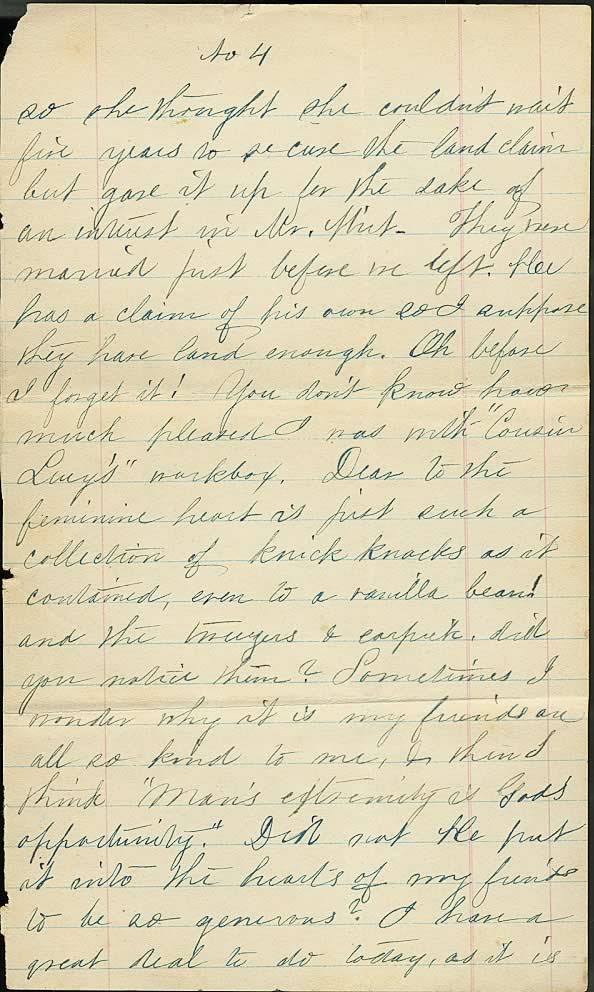 Page from Mary Carpenter's Letters