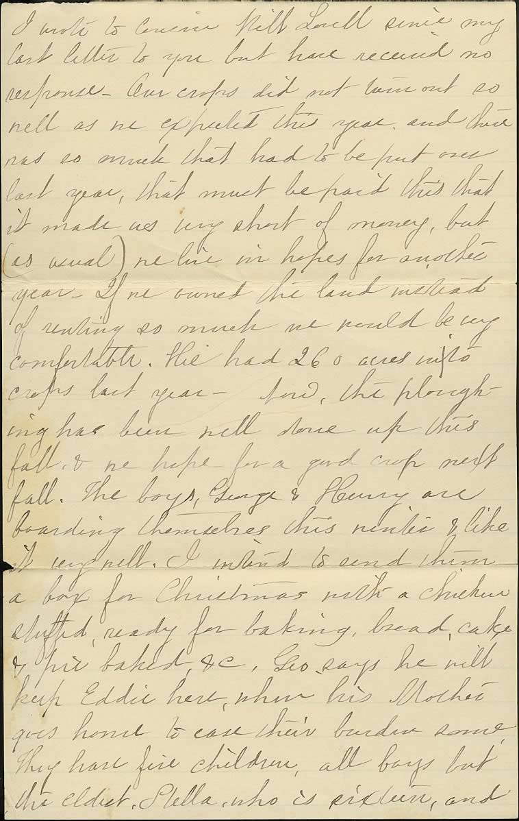 Page from Mary Carpenter's Letters