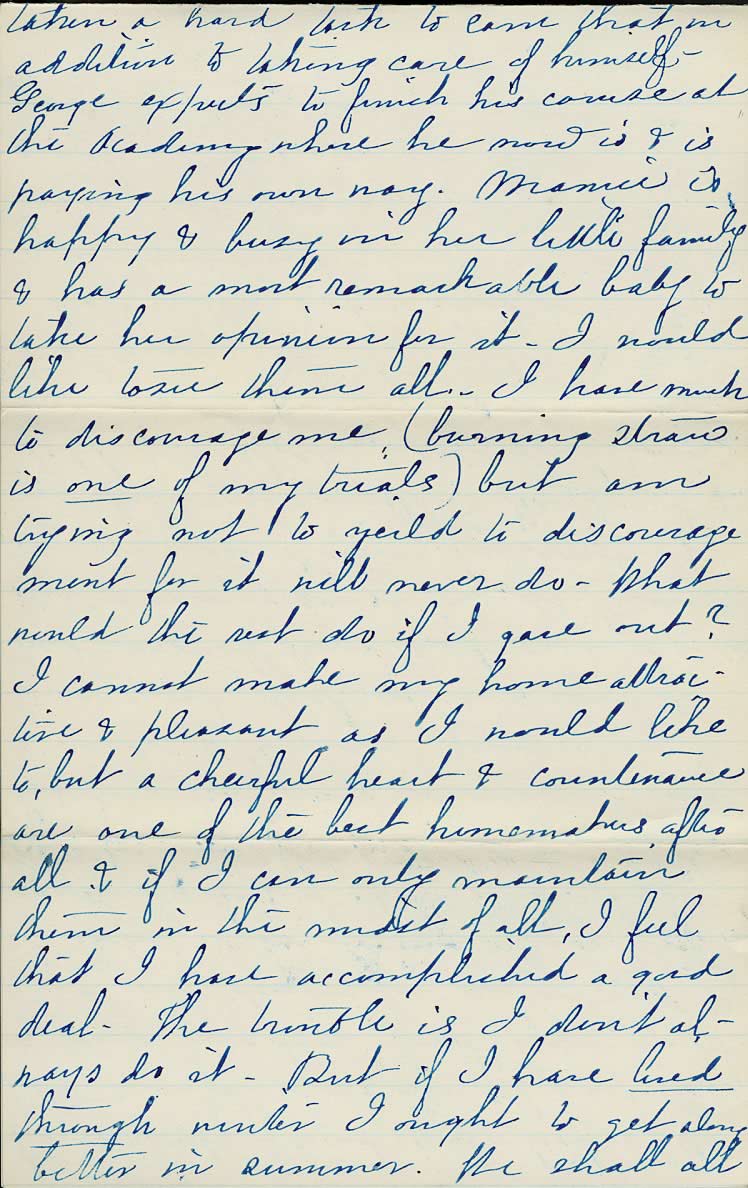 Page from Mary Carpenter's Letters