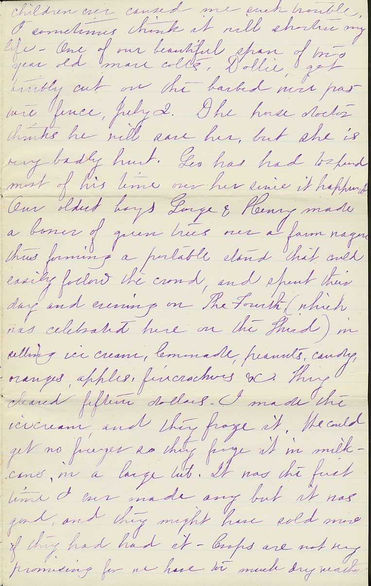 Page from Mary Carpenter's Letters