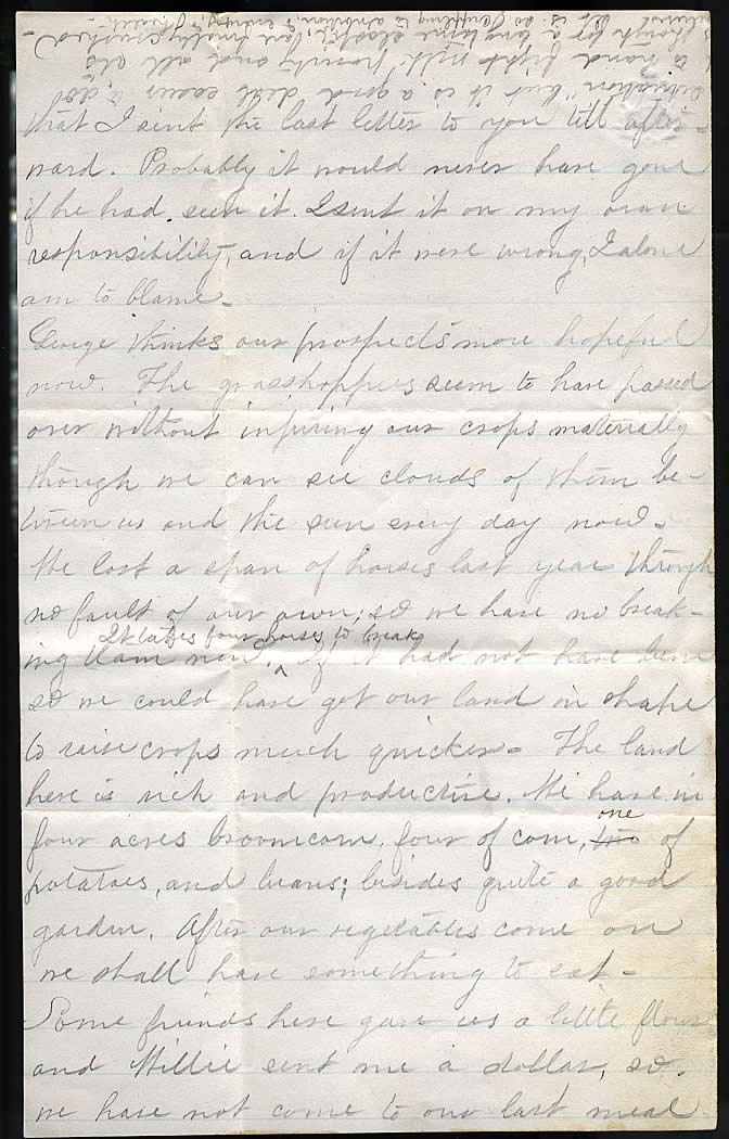 Page from Mary Carpenter's Letters.