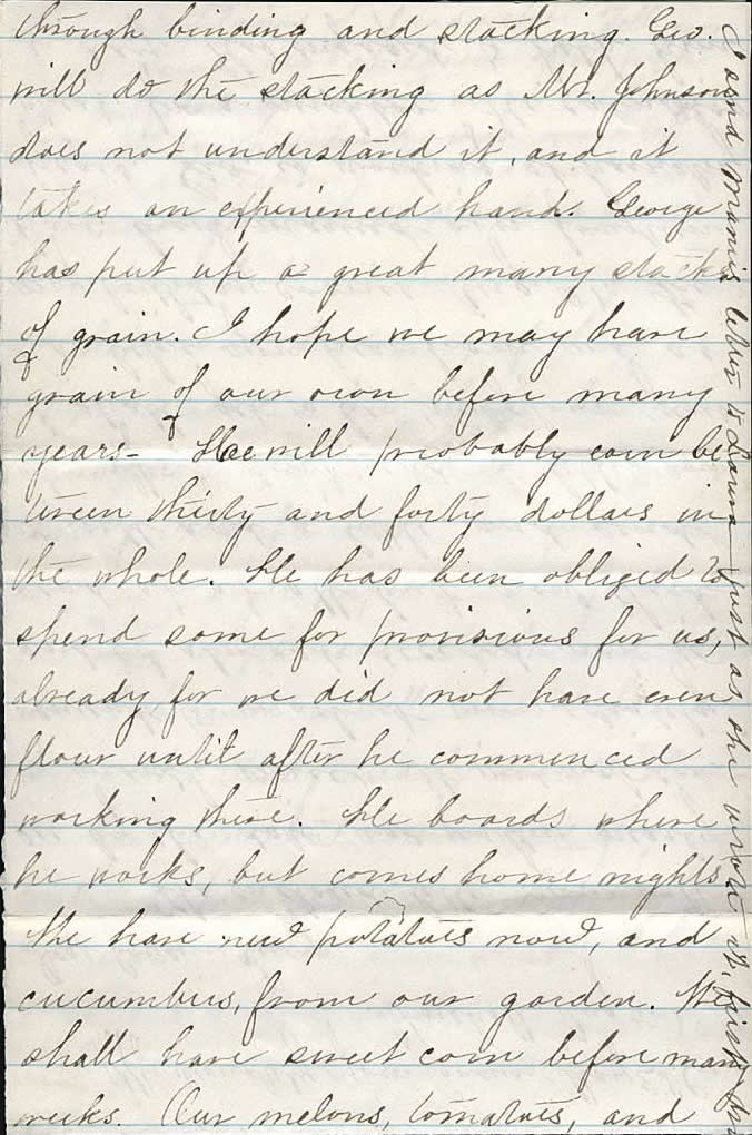 Page from Mary Carpenter's Letters