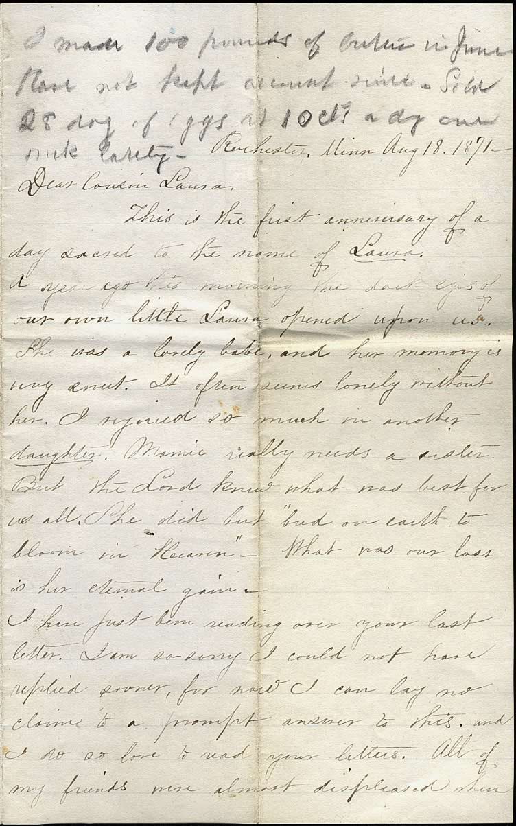 Page from Mary Carpenter's Letters