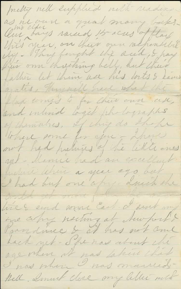 Page from Mary Carpenter's Letters