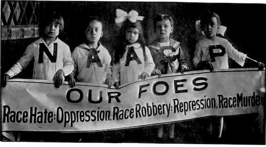 Photograph of young girls from The Crisis, May 1918.
