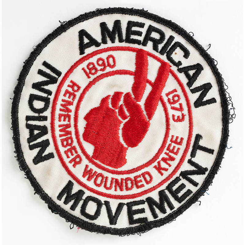 AIM Wounded Knee patch, 1973.