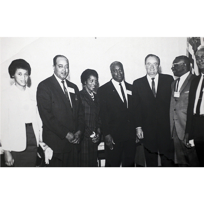 Civil Rights leaders and H. Humphrey, 1965.