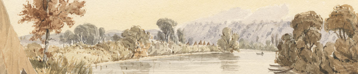 Seth Eastman, The St. Peters River Near Its Confluence with the Mississippi, 1848.