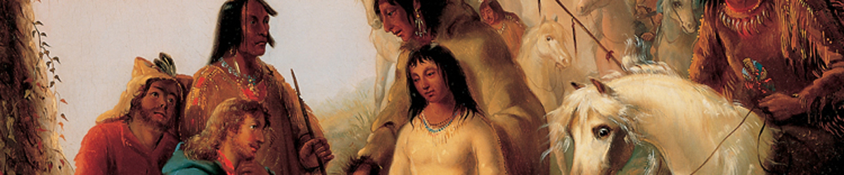 The Trapper’s Bride, 1850. Alfred Jacob Miller.