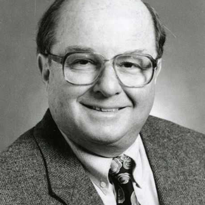 Black and white photograph of Allan Spear, 1997. Photographed by Minnesota Senate photographer.