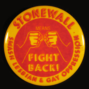 Stonewall GLBT button
