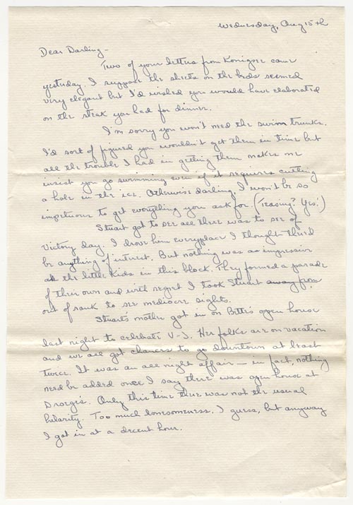 Letter from Georgiana Sonnen