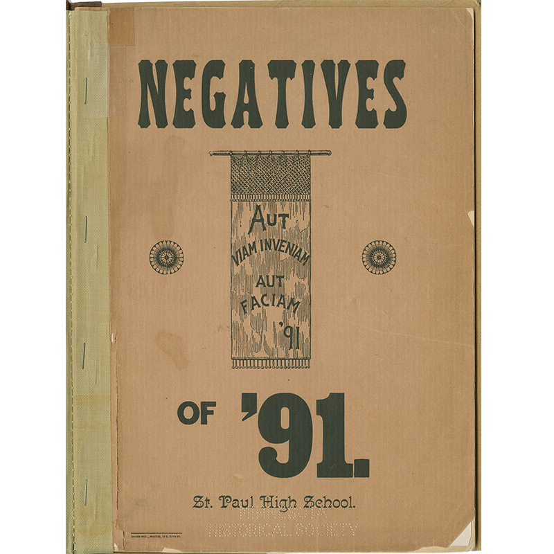 Negatives of '91 yearbook cover.