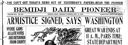 The Bemidji Daily Pioneer, November 11, 1918