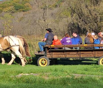 Wagon ride.