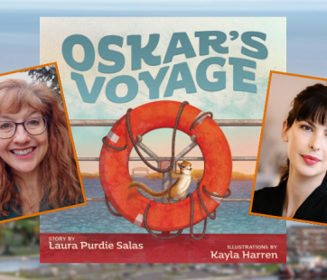 Oskar's Voyage Cover Art with Laura Purdie Salas and Kayla Herren