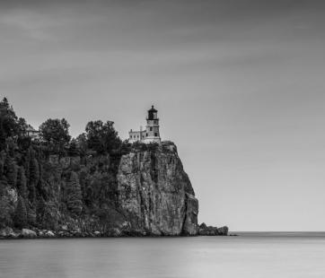Split Rock Lighthouse Black & White Photography 