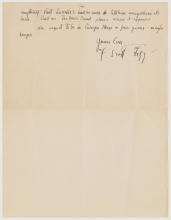 Image of page 2 of a handwritten letter by F. Scott Fitzgerald to Thom Boyd with reference to Lewis