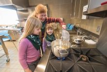 Kids at the learning kitchen